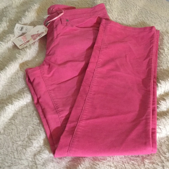 LOFT Pants - Ann Taylor Loft pink corduroy pants